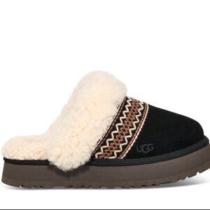 UGG Disquette Atherson Platform Slippers in Black, Size 9